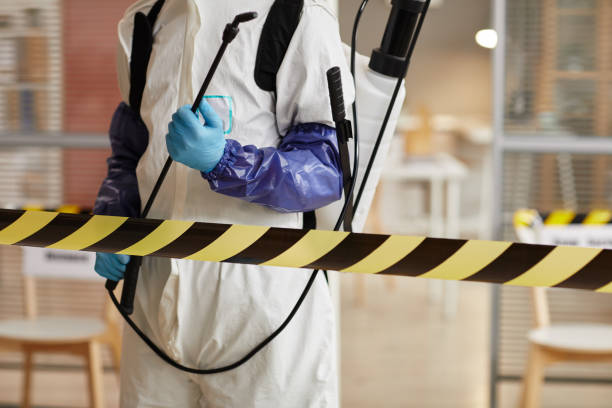 Professional Blood Cleanup technician working in Delmont, NJ